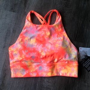 NWT Lululemon high-neck energy bra to dye for sz 8